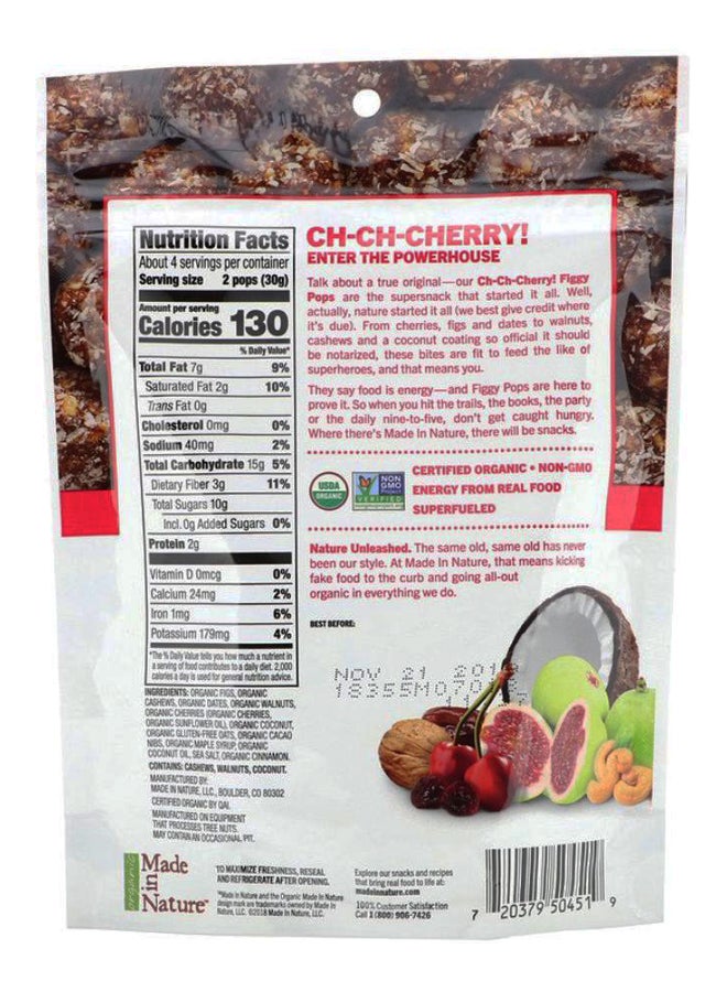 MADE IN NATURE Ch-Ch-Chery Supersnacks Organic Figgy Pops - Image 2