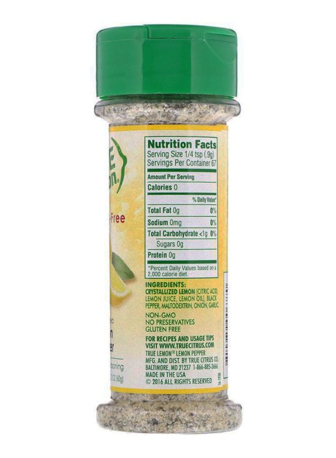 Salt-Free Crystallized Lemon Pepper