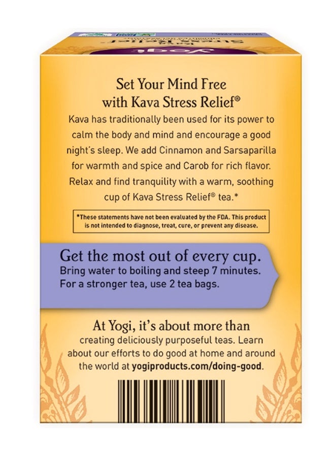 Yogi Tea - Kava Stress Relief Tea 16 Bags 1.27ounce - Image 1