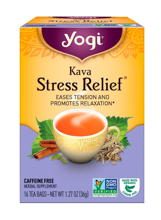 Yogi Tea - Kava Stress Relief Tea 16 Bags 1.27ounce - Image 1