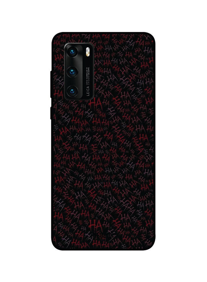 غطاء حماية واقٍ لهاتف هواوي P40 أسود/أحمر