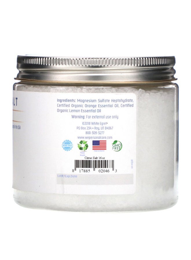 White Egret Personal Care Citrus Epsom Bath Salt 454grams  - Image 2