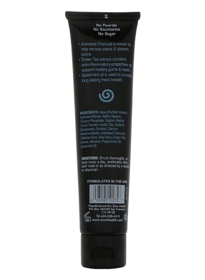 zionhealth Claybrite Activated Charcoal Toothpaste 120grams  - Image 2