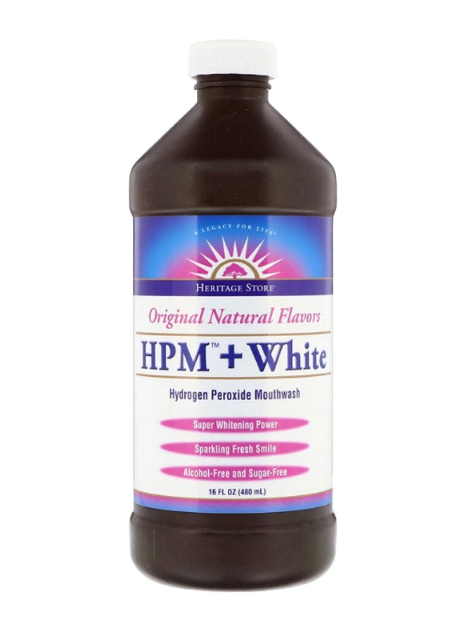 HPM Plus White Hydrogen Peroxide Mouthwash - v1587723576/N37443184A_1