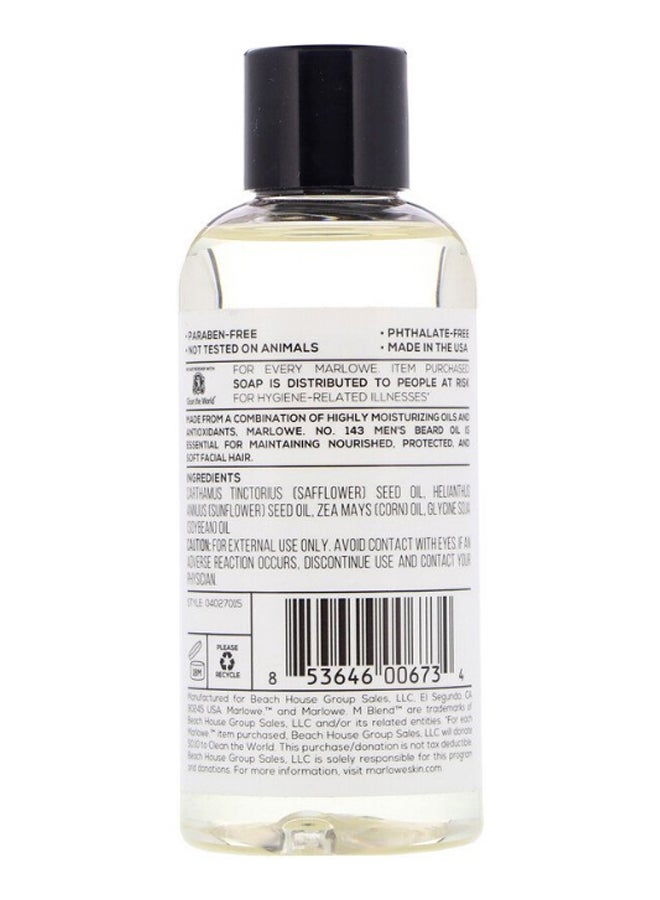 Marlowe Moisturizing Beard Oil Clear - Image 2