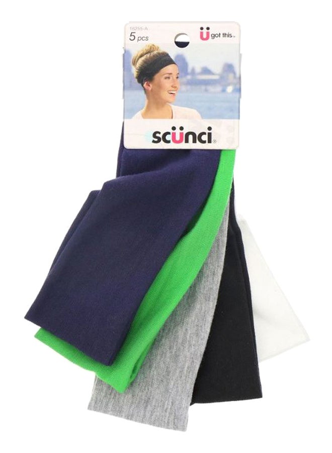 Scunci - 5-Piece Basic Headwraps Set Multicolour - Image 1