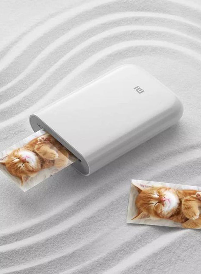 Xiaomi - Mijia AR Zink Mini Pocket Photo Printer White - Image 1
