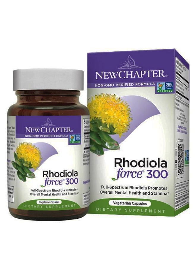 New Chapter Rhodiola Force 300 Dietary Supplement - 30 Capsules - Image 1