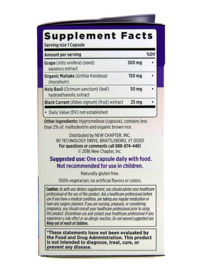 New Chapter Blood Pressure Dietary Supplement - 60 Capsules - Image 2