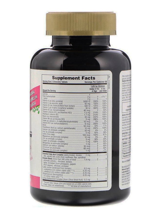 Natures Plus Watermelon Flavour Animal Parade Gold Multi-Vitamin - 120 Animal-Shaped Tablets - Image 2