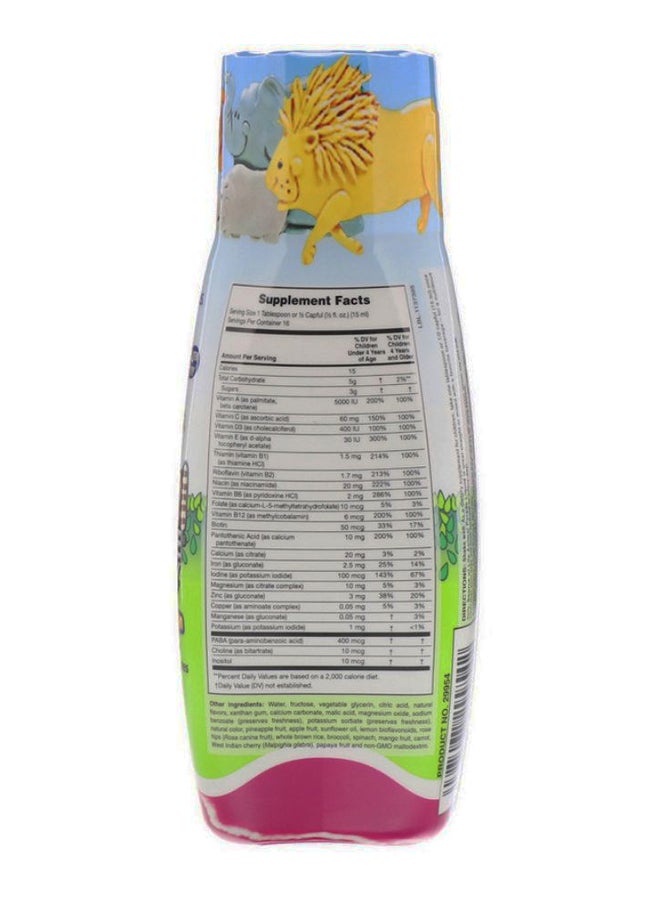 Natures Plus Natural Tropical Berry Flavour Animal Parade Liquid Multi-Vitamin - Image 2
