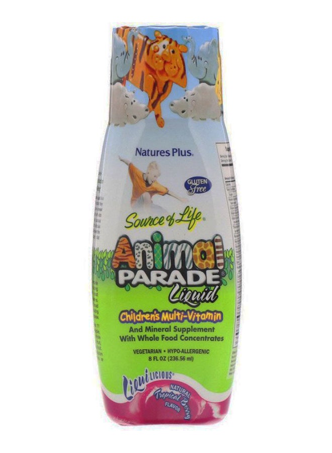 Natures Plus Natural Tropical Berry Flavour Animal Parade Liquid Multi-Vitamin - Image 1
