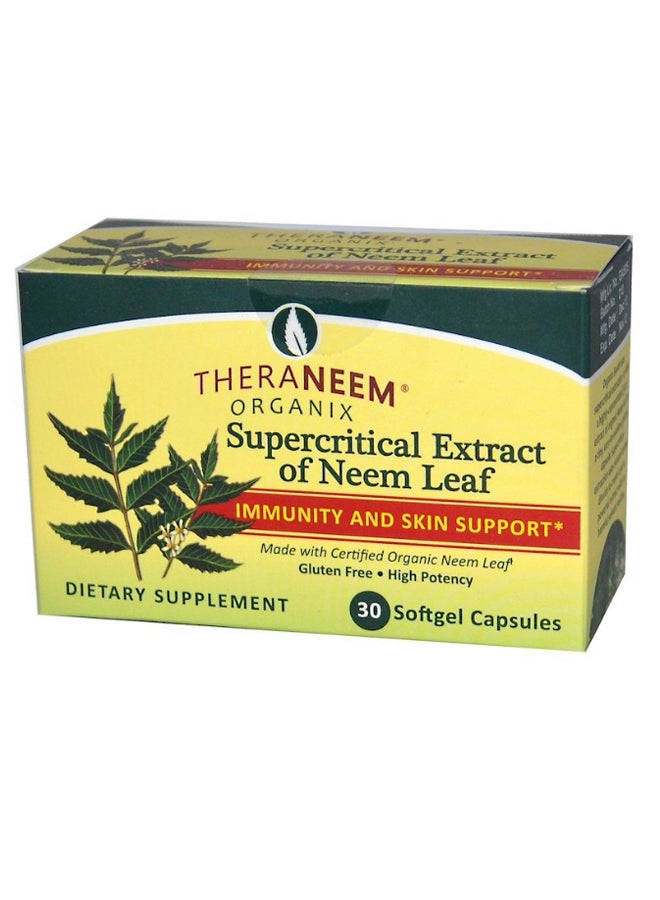 ORGANIX SOUTH Thera Neem Organix Supercritical Extract Of Neem Leaf Immunity And Skin Support - 30 Capsule  - Image 1