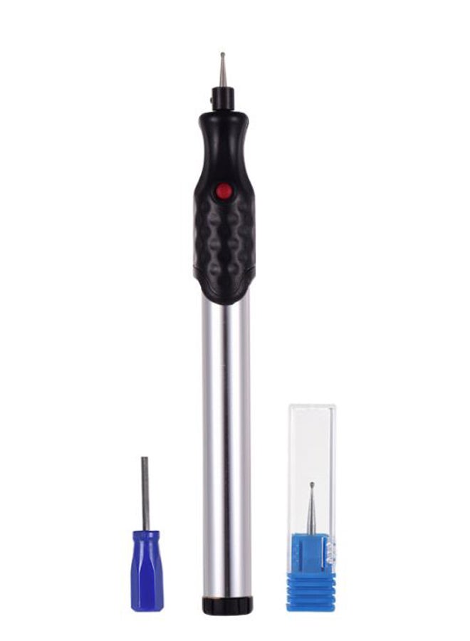 Generic Electric Micro Engraving Pen With Diamond Tip Bit Silver/Black/Blue  - Image 1