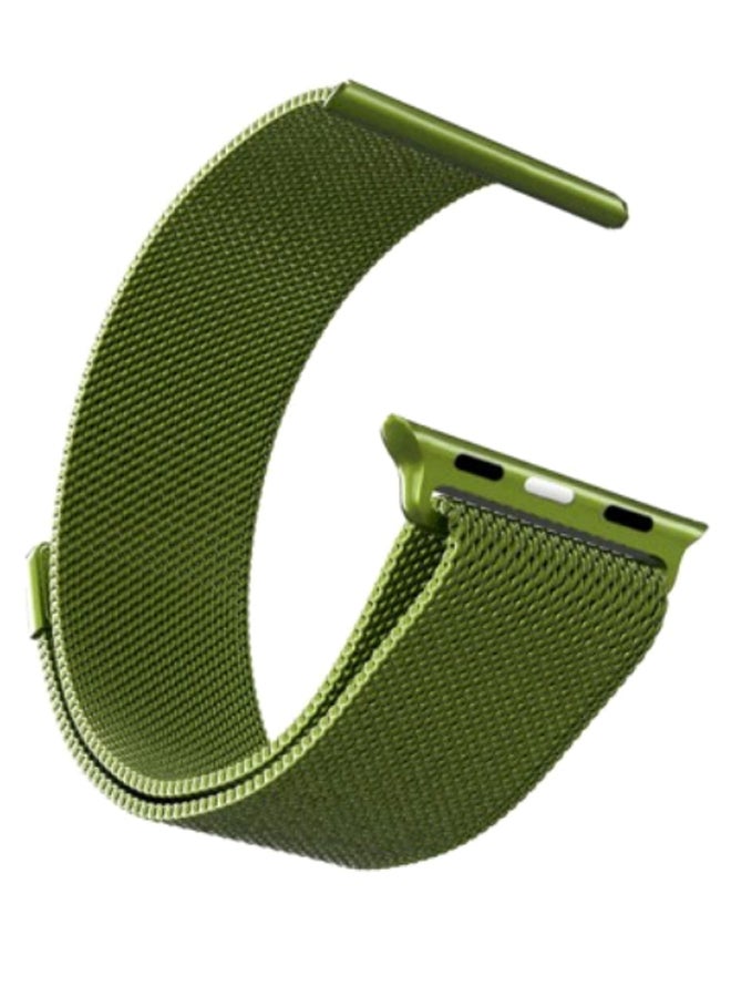 MARGOUN - Milanese Loop Band For Apple Watch 38/40mm Green - Image 1