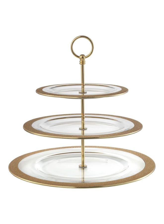 3-Tier Cake Stand Gold/Clear 13.8x12.8inch - v1587732204/N37445101A_1