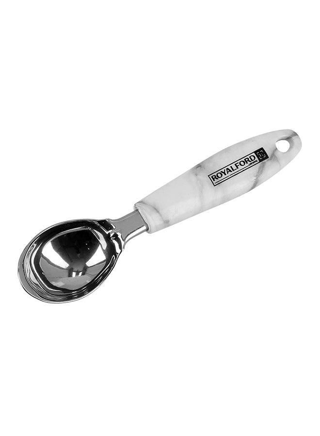 Royalford Marble Designed Ice Cream Spoon White/Grey 8cm  - Image 2