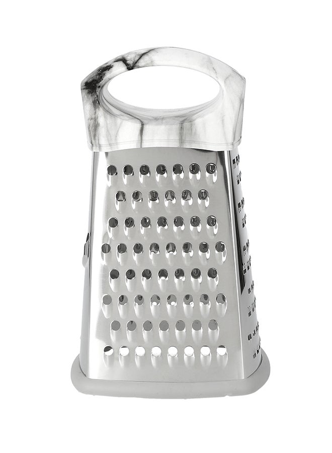 Marble Designed 4 Side Grater White/Grey 8cm - v1587733289/N26600707A_5