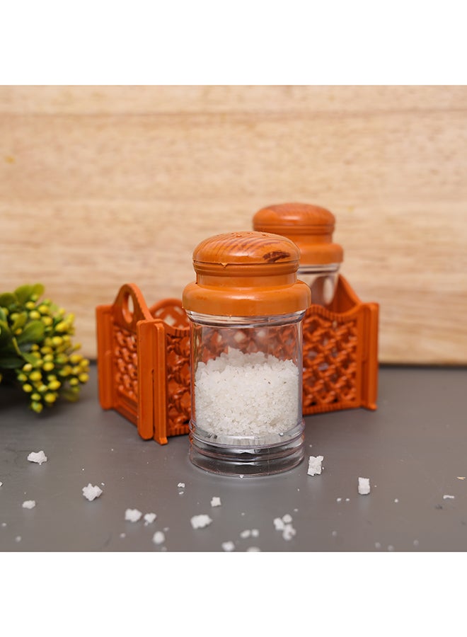 DELCASA Salt And Pepper Set Clear/Brown  - Image 3