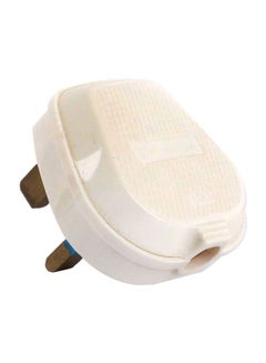 Terminator Fitted 3-Pin Plug Fuse White 