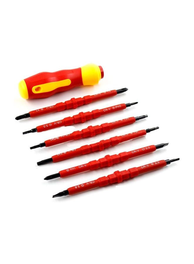 7-Piece Insulated Screwdriver Set Red/Yellow - Image 2