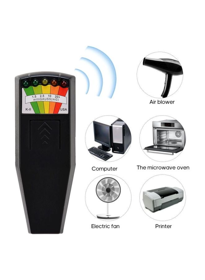 جهاز صيد الأشباح مزود ب 5 مصابيح LED أسود 14x2.9x5.3Ø³Ù†ØªÙŠÙ…ØªØ± - Image 4