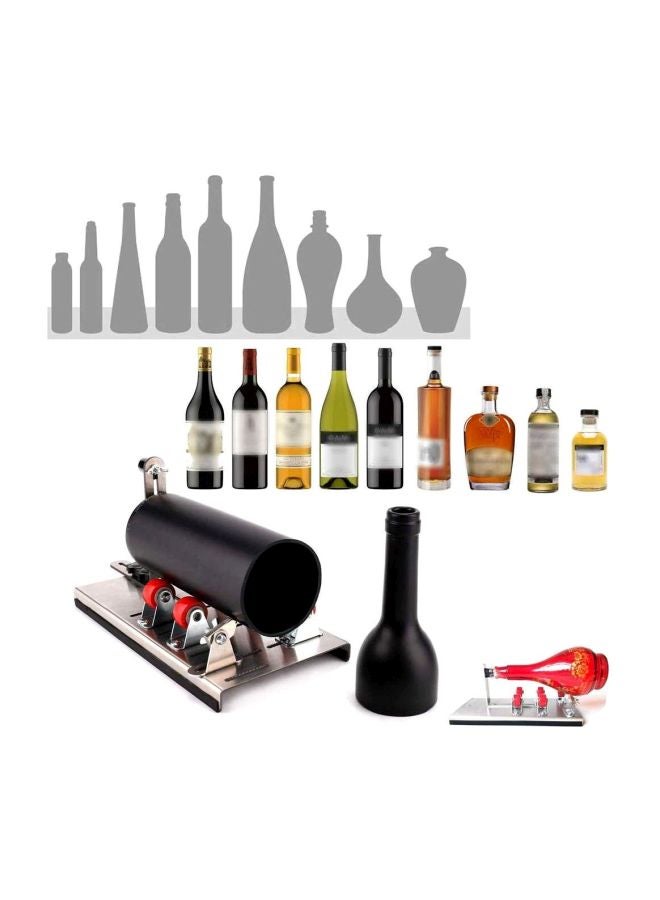 Glass Bottle Cutter Silver/Red 22x4x13centimeter  - Image 4