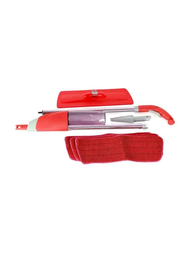 UFO Microfiber Cleaning Mop Red/Silver 100x35cm - Image 3