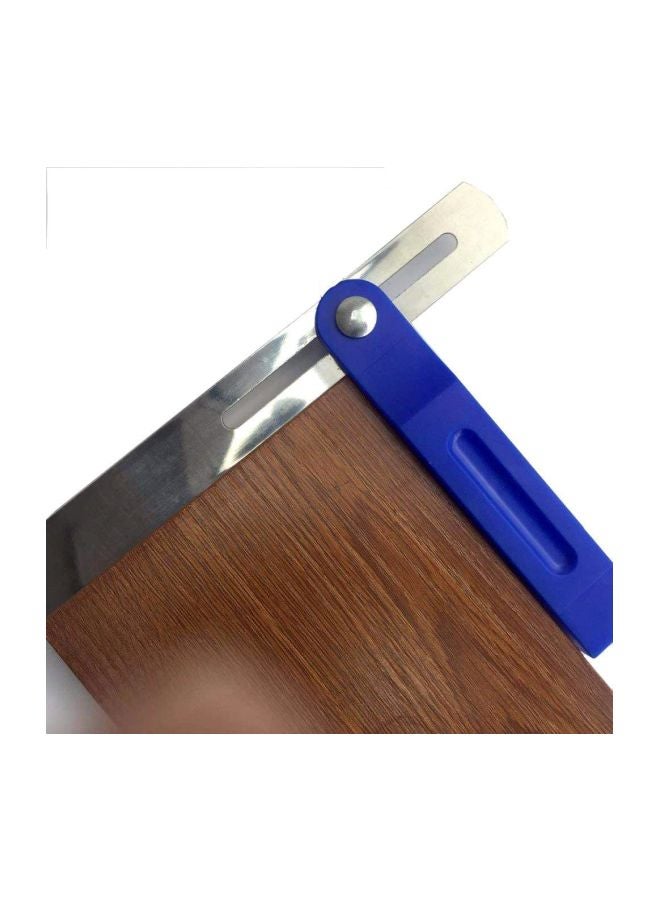 Angle Rulers Gauge Measuring Tool Silver/Blue 9inch - Image 3