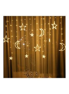 Generic Decorative Moon Star Designed Curtain Light Warm White 20x8x15cm  - Image 2
