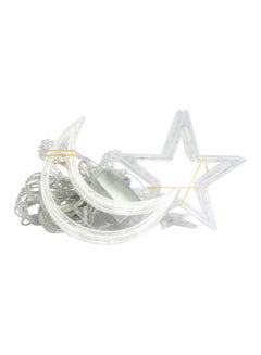 Generic Decorative Moon Star Designed Curtain Light Warm White 20x8x15cm  - Image 1