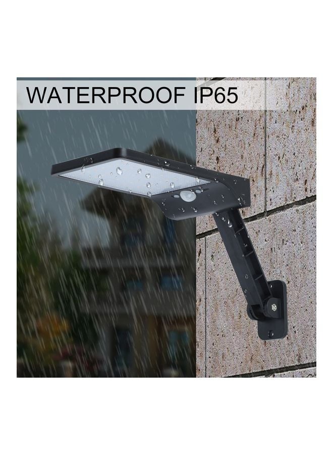 Generic LED Solar Light With Remote Control Black 19.5x3.5x11.5cm  - Image 2