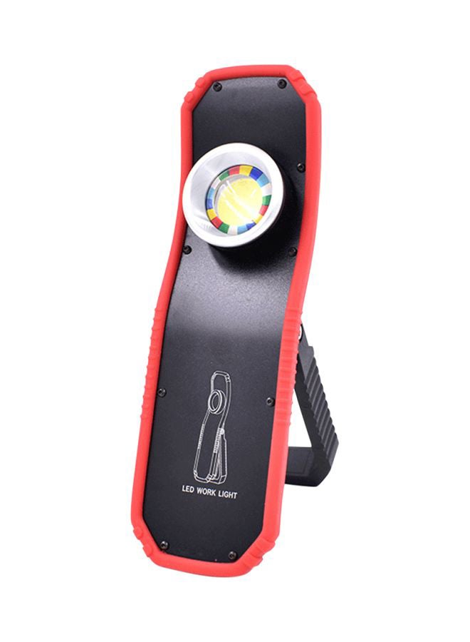 مصباح LED COB قابل للشحن بمنفذ USB أسود/أحمر/أبيض - Image 1