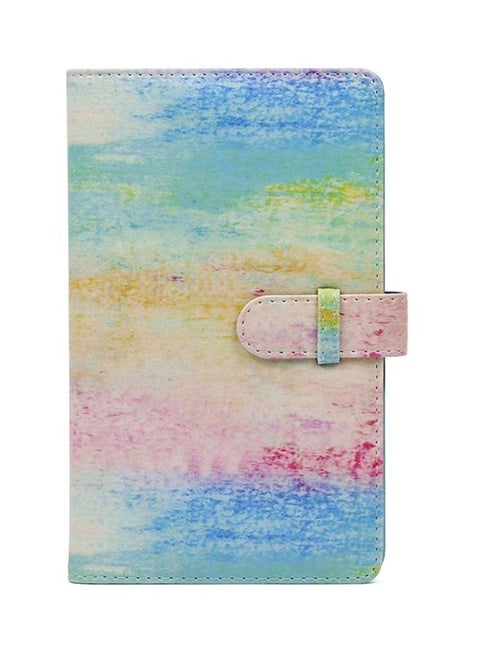 PU Leather Instant Photo Album Multicolour 18.5x11.5x1.5centimeter