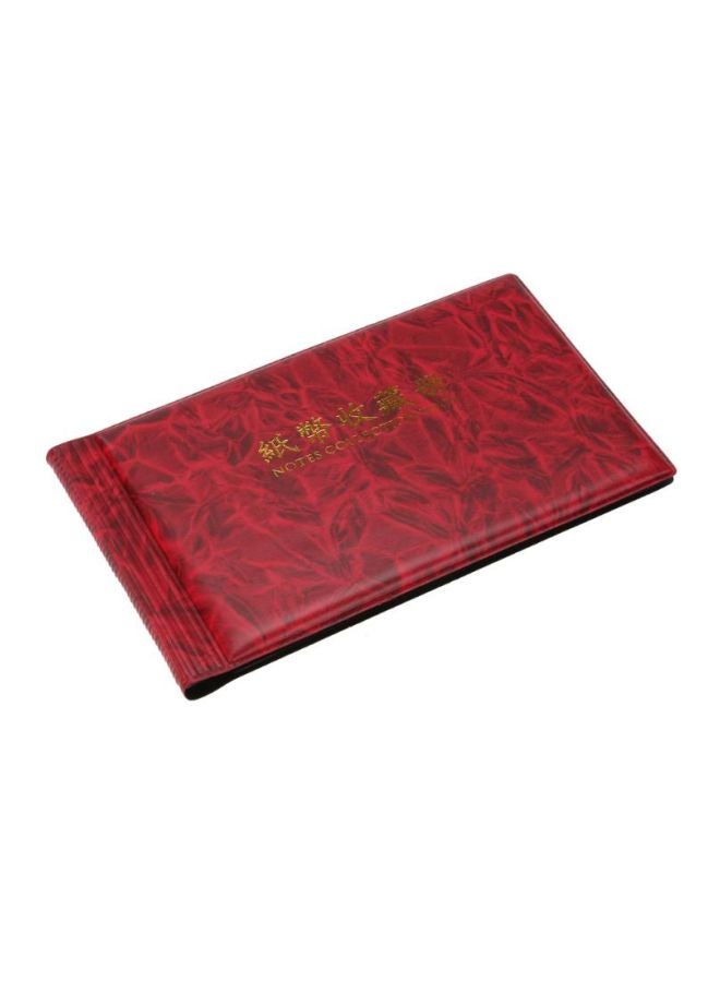 Beauenty 20-Pages Money Storage Album Red  - Image 2