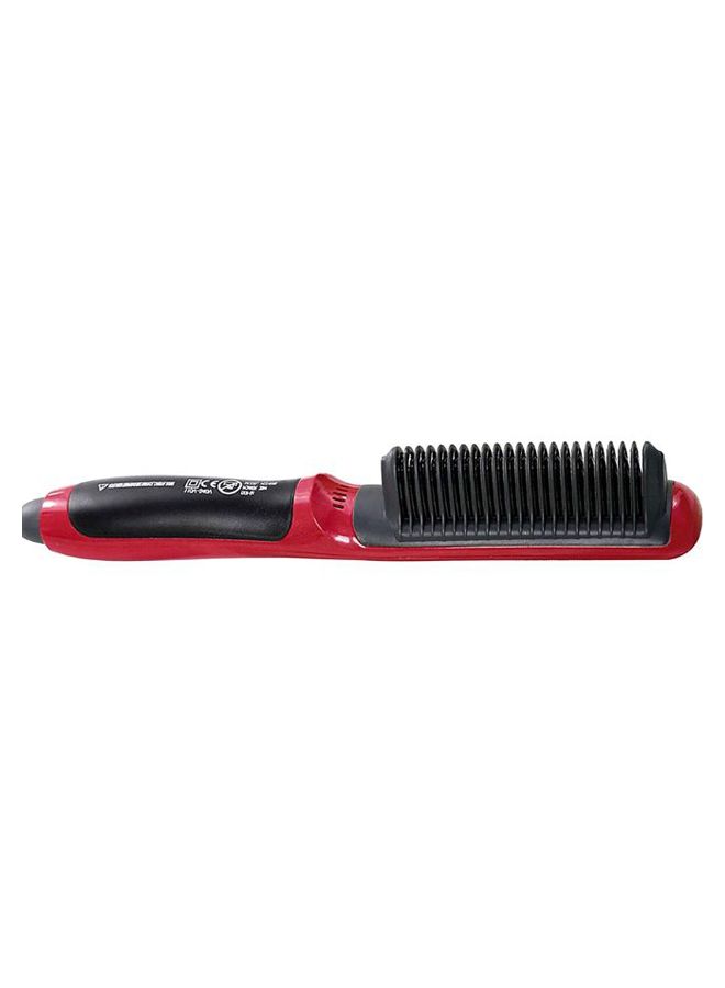 فرشاه محمولة لفرد الشعر مزود بشاشة LCD أحمر وأسود 9.92بوصة - Image 2