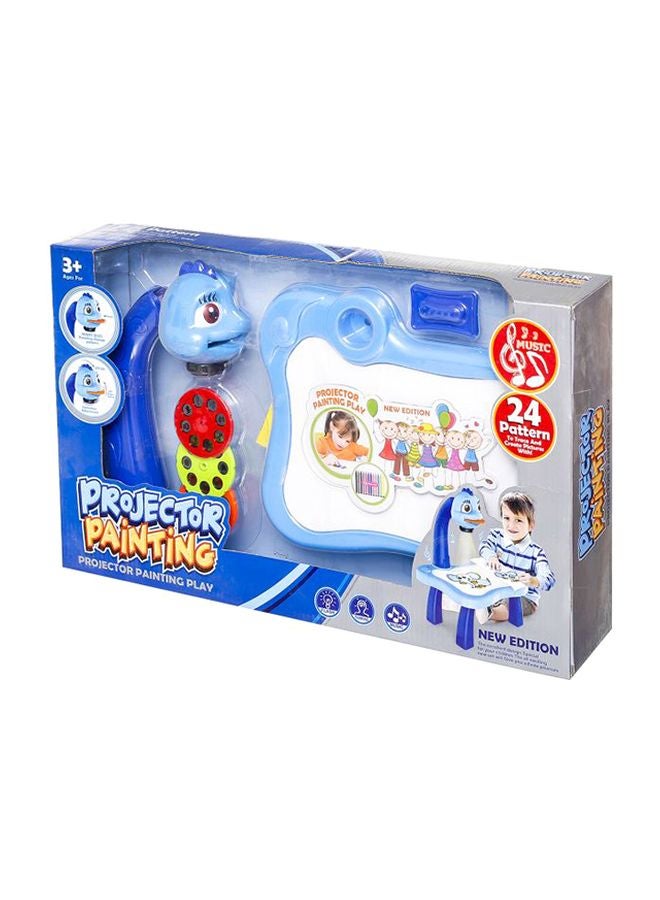 Projector Painting Play Set Blue/Red/White