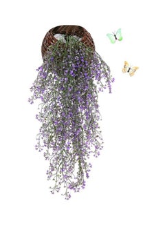 Generic Qiangtie Modern Design Artificial Plants Purple/Green/Brown 83x12x11centimeter 
