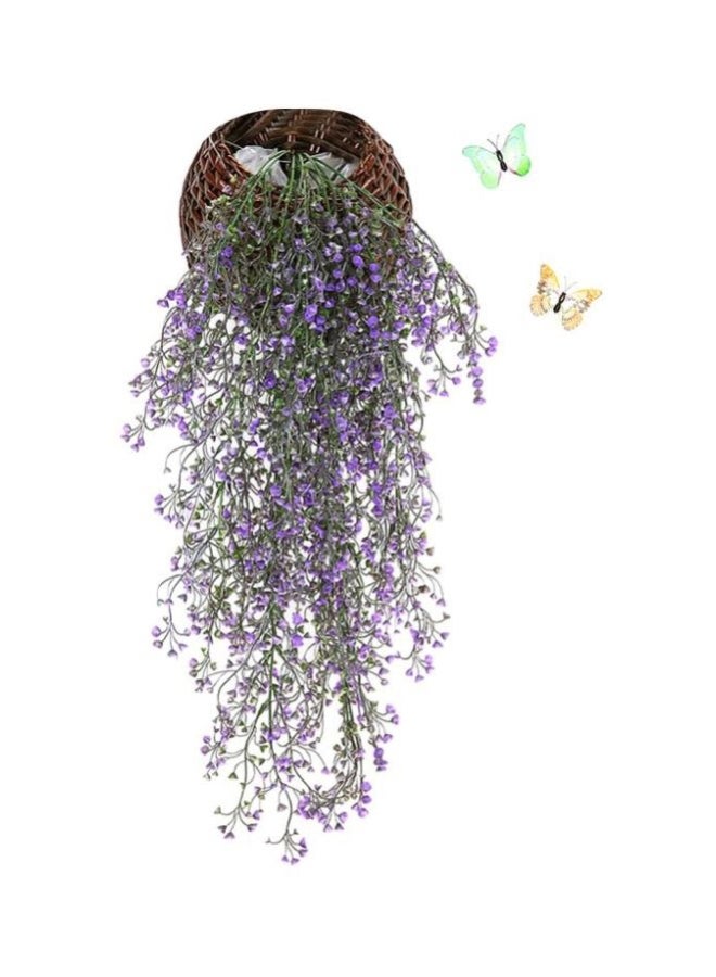 Generic Qiangtie Modern Design Artificial Plants Purple/Green/Brown 83x12x11centimeter 