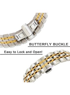 Stainless Steel Watch Strap 20mm For Huawei Watch GT2 Silver/Gold - v1587745690/N37414222A_3