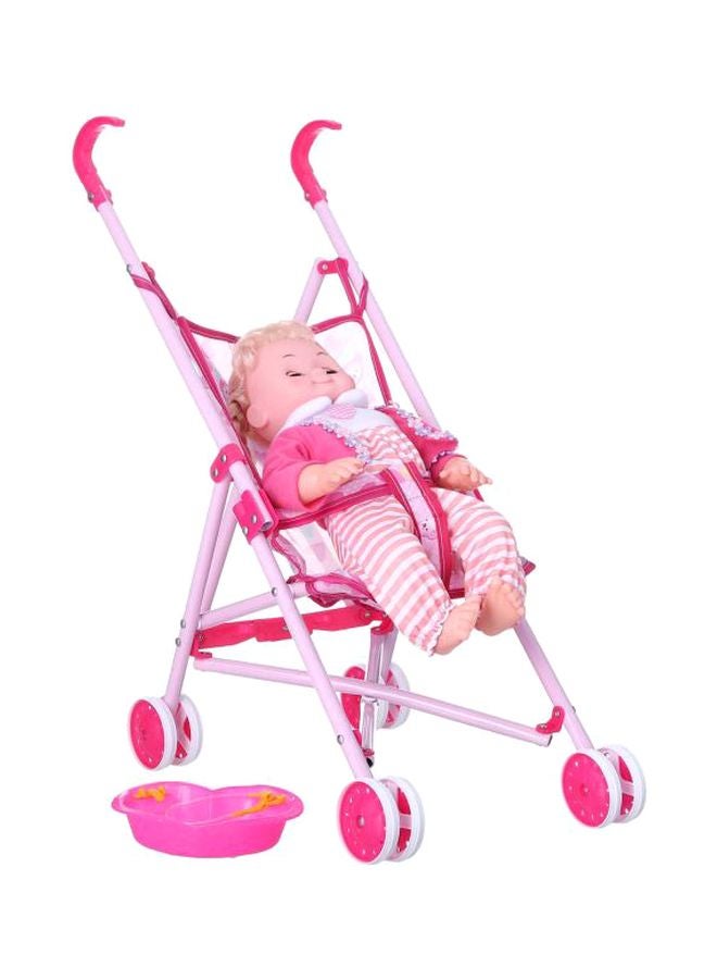 Baby Doll With Stroller