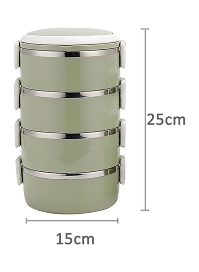 4-Layer Lunch Box Green 25x15centimeter  - Image 4