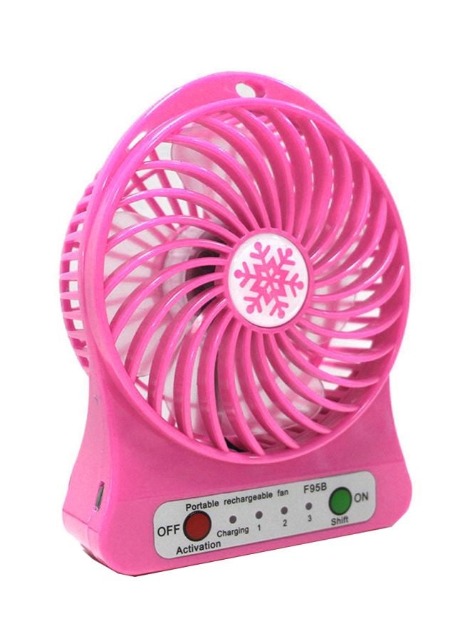 USB Mini Desk Fan 16x4x11centimeter Pink  - Image 2