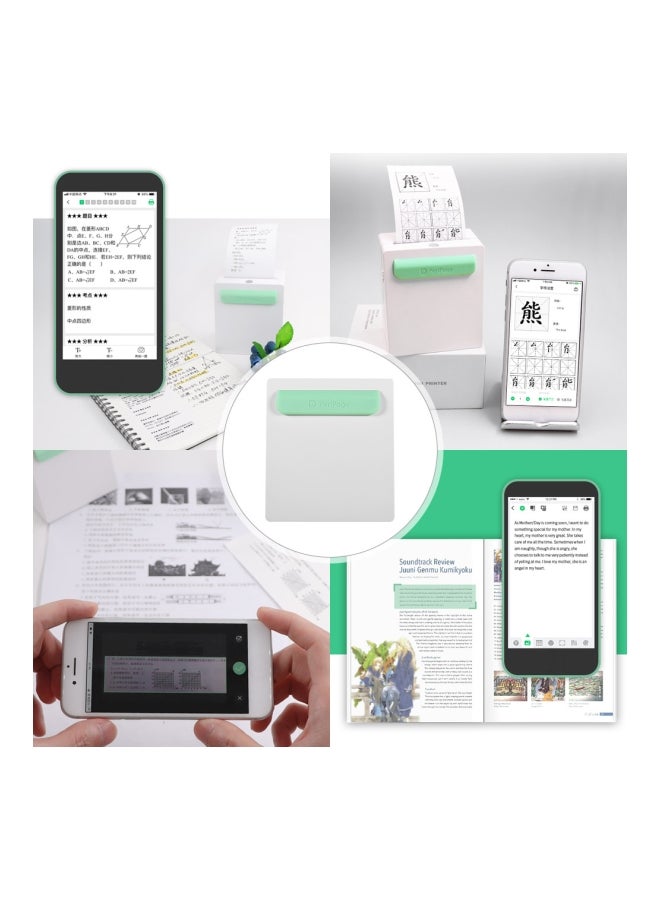 PeriPage Wireless Thermal Printer 8.8x5x7.8centimeter White/Green  - Image 4
