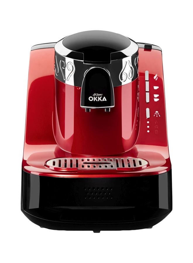 arzum okka Fully Automatic Professional Electric Turkish Coffee Maker 710 W OK002 Red/Chrome 