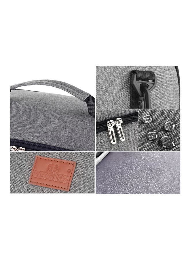 LIXADA - Thermal Lunch Bag Grey One SizeLiters - Image 1