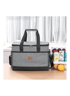 LIXADA Thermal Lunch Bag Grey/Black One SizeLiters  - Image 2