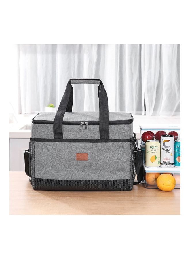 LIXADA Thermal Lunch Bag Grey/Black One SizeLiters  - Image 2