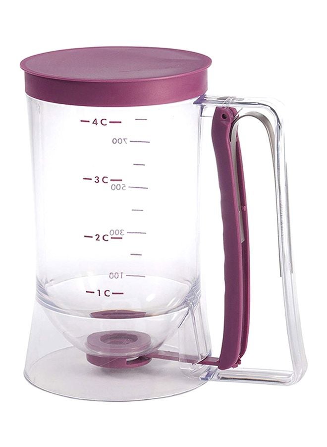 UFO Batter Dispenser Clear/Purple 700ml - Image 1