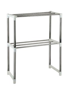 Generic Microwave Multi-Functional Stand Silver/White 25x60.5cm  - Image 2
